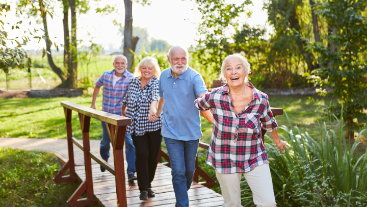 older people walking