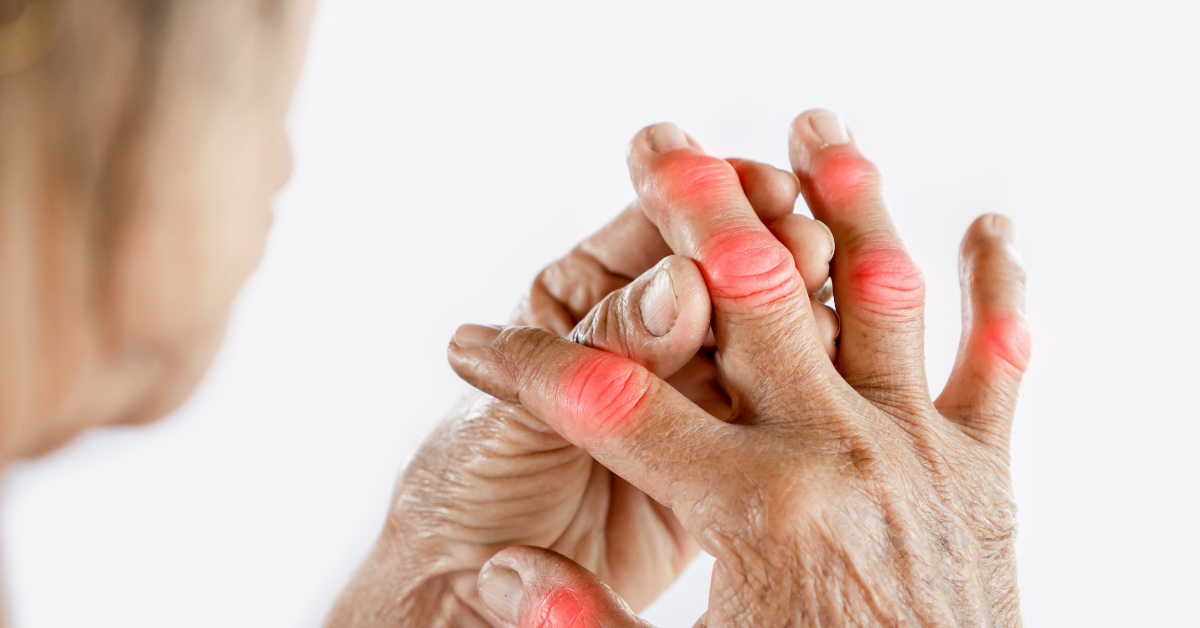 hands in pain