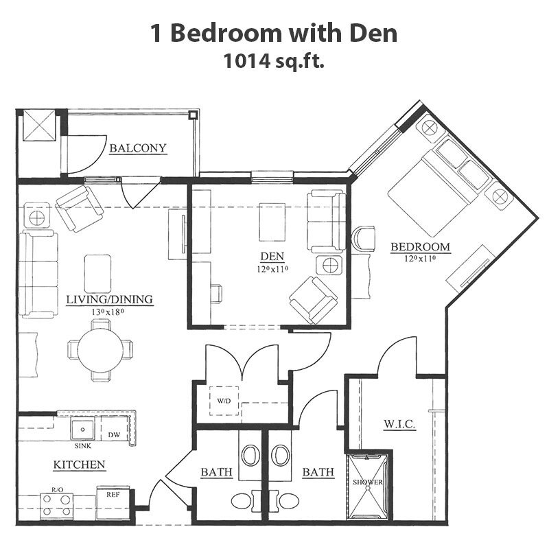 Rochester-1-bedroom-den-1014